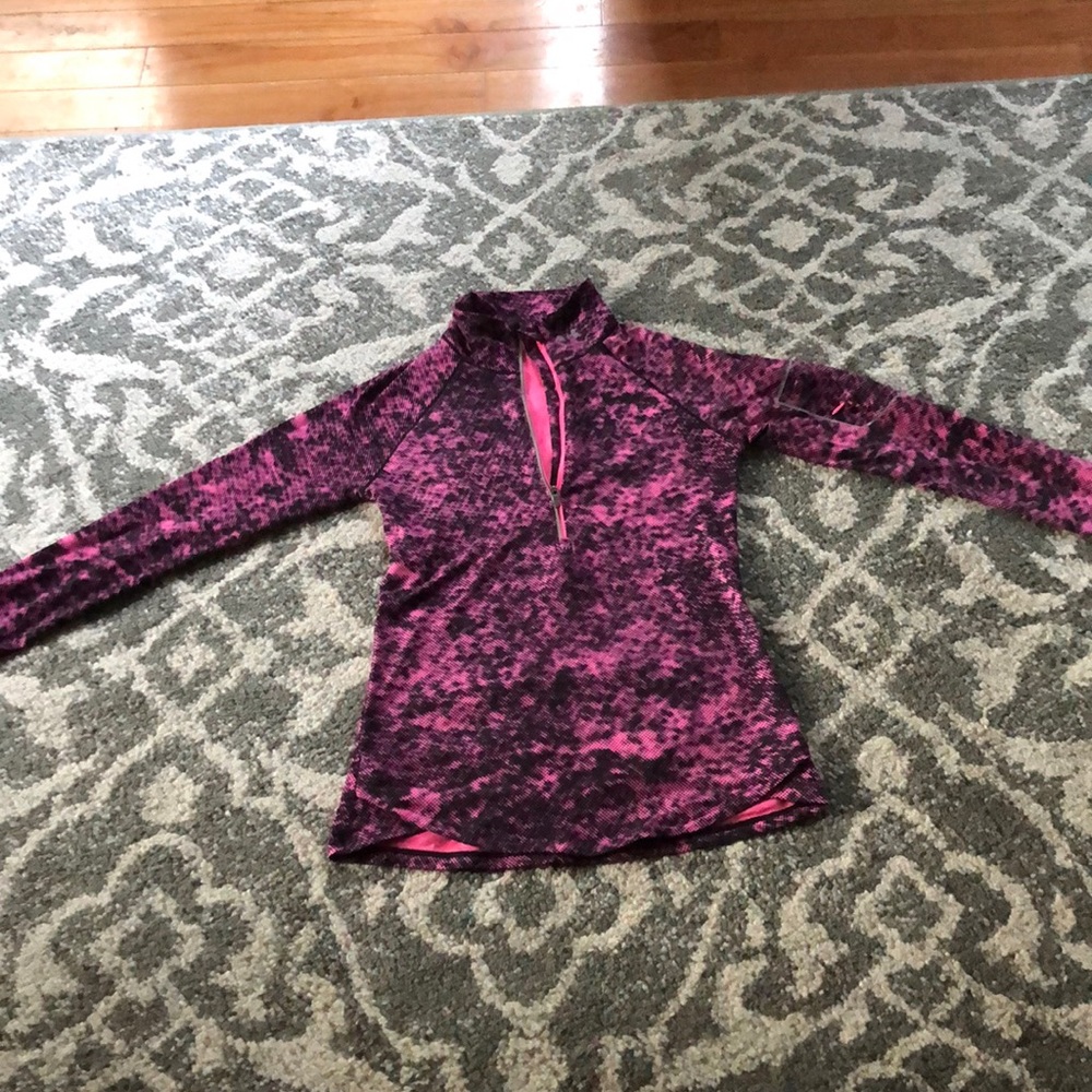 A 1/4 zip under Armour sweatshirt